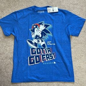 Kids' Sonic the Hedgehog Blue 'Gotta Go Fast' Graphic Tee